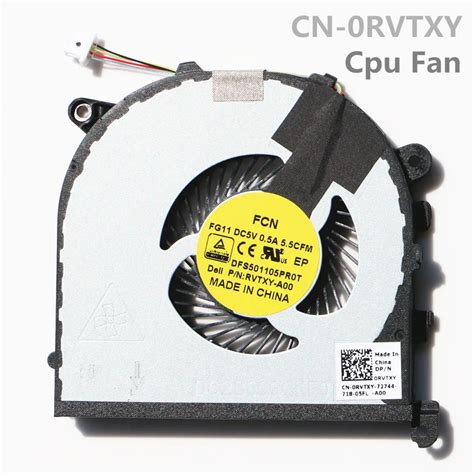 New Cpu Fan For Dell Xps15 9550 Cpu And Vga Cooling Fan Cn Rvtxy Cn