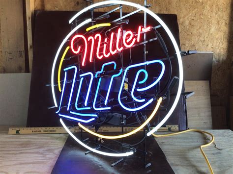 Miller Lite Neon Sign Bigiron Auctions