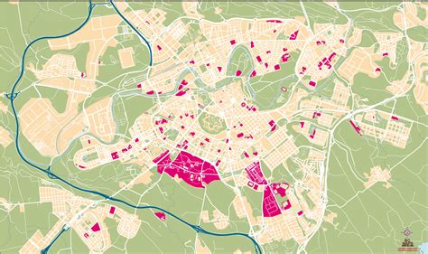 Pamplona Mapa Vectorial Illustrator Eps Formato Editable Bc Maps