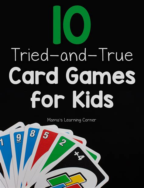 10 Fun Card Games For Kids Mamas Learning Corner