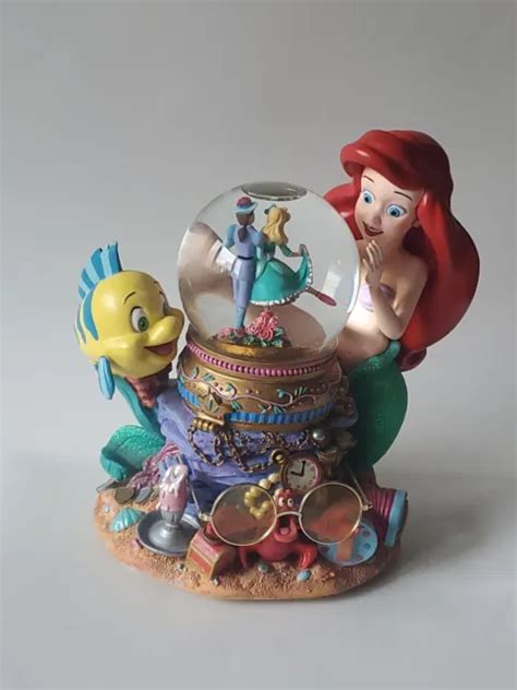 Disney Musical Snow Globe The Little Mermaid Ariel Under The Sea Animated 179 00 Picclick