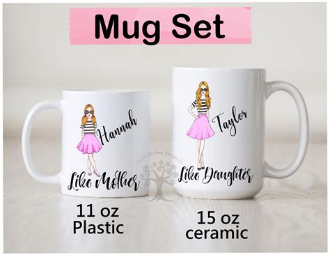 Mommy And Me Mom And Daughter T Mother Daughter Mug Set Mother