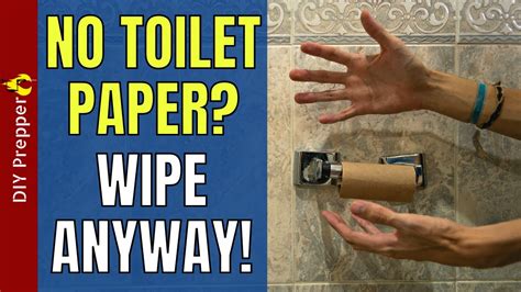How To Wipe Your Bum When Theres No Toilet Paper Youtube