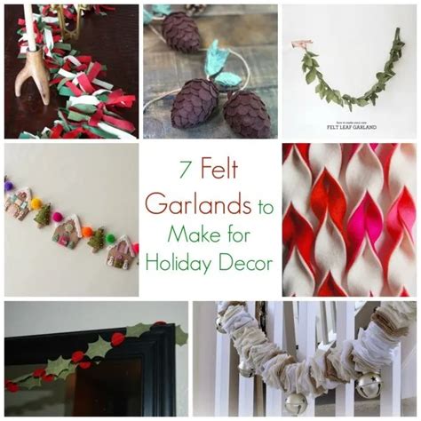 7 Felt Christmas Garlands To Make For Holiday Decor Felting