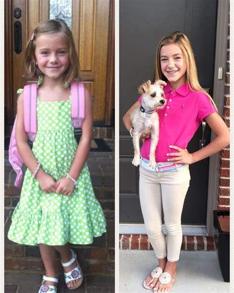 First Days 1st Grade7th Grade So Fun To Watch Her Grow Fashion