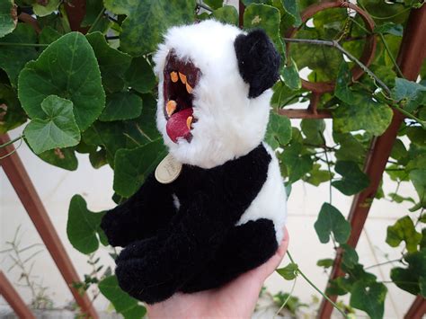 Horror Panda Ooak Gruseliges Plüschtier Gruseliger Panda Etsy