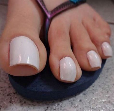 White Toes Do U Like My Long Perfect Nails White Toenails Long Toenails White Manicure