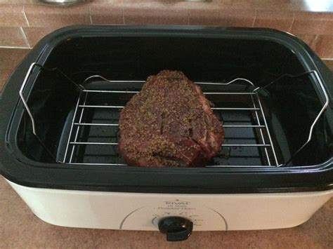 Roasting A Beef Roast In My New Roaster Oven First Meal Im Making In