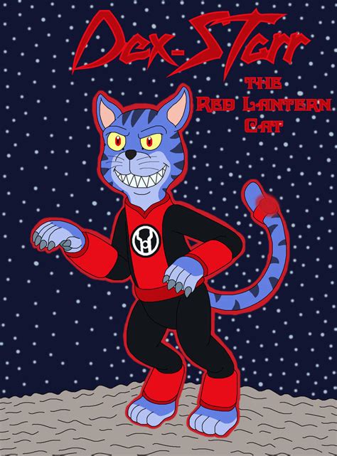 Dex Starr The Red Lantern Cat By Mcsaurus On Deviantart