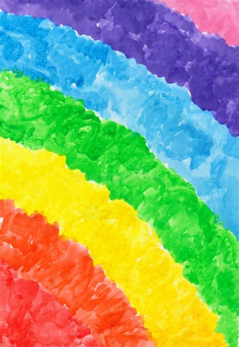 Watercolor Rainbow Drawing Stock Photo Image Of Paint 170764488