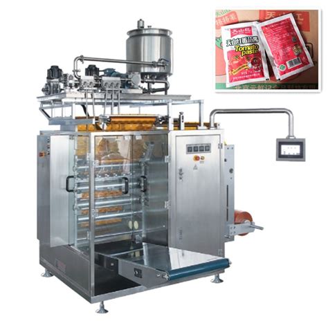 High Efficiency Food Catsup Tomato Paste Sachet Packing Machinery Sides Sealing Pouch China
