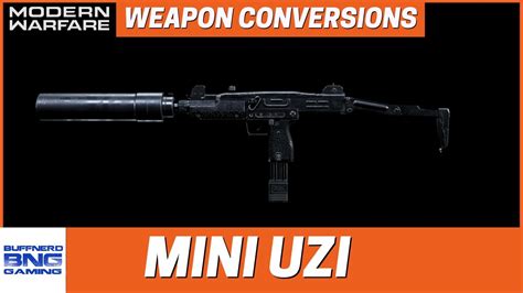 Mini Uzi Weapon Conversion Call Of Duty Modern Warfare Youtube