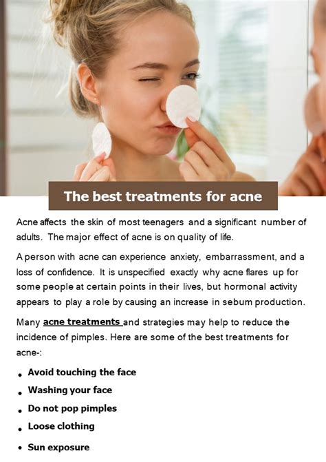 Ppt The Best Treatments For Acne Powerpoint Presentation Free To