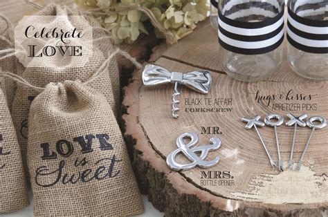 Rustic Wedding With Burlap Favor Bags And Xo Appetizer Picks From Kate