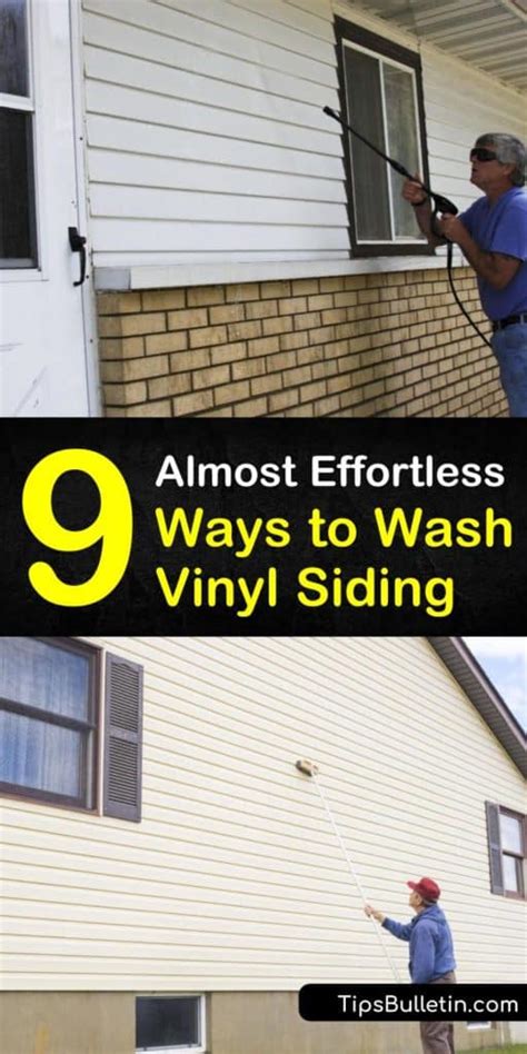 Then carefully sprinkle 1 tbs of baking soda in it. 9 Almost Effortless Ways to Wash Vinyl Siding | Vinyl ...