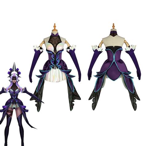 League Of Legends Lol The Dark Sovereign Syndra Withered Rose Outfits Halloween Carnival Suit