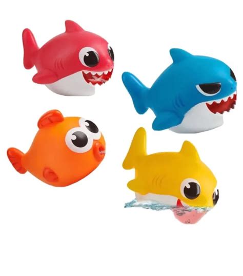 Baby Shark Bath Squirt Toy Pack Wowwee Pinkfong Bathtoys