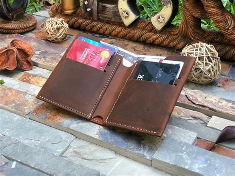 Mens Wallet Personalized Men Wallet Distressed Leather Wallet Wallet