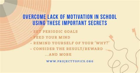 Overcome Lack Of Motivation In School Using These Important Secrets