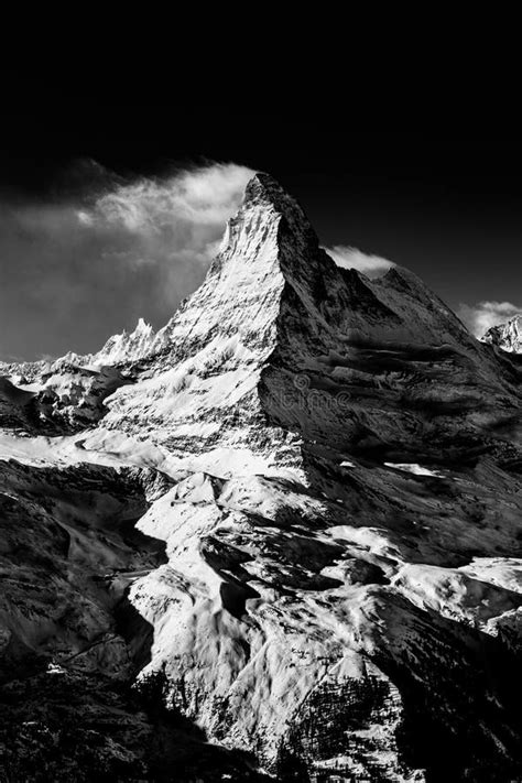 Matterhorn Mountain Covered By Clouds Stock Image Image Of Journey