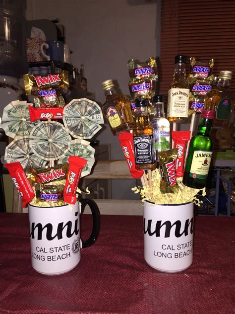 Graduation gifts for him ideas. My boyfriend's graduation gift. Made him a bouquet of ...