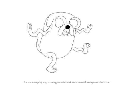 Learn How To Draw Jake From Adventure Time Adventure Time Step By