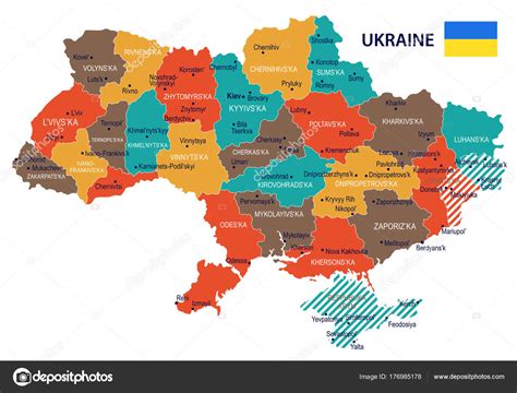 Ucrania Mapa Mapa De Ucrania Ucrania Es El Segundo