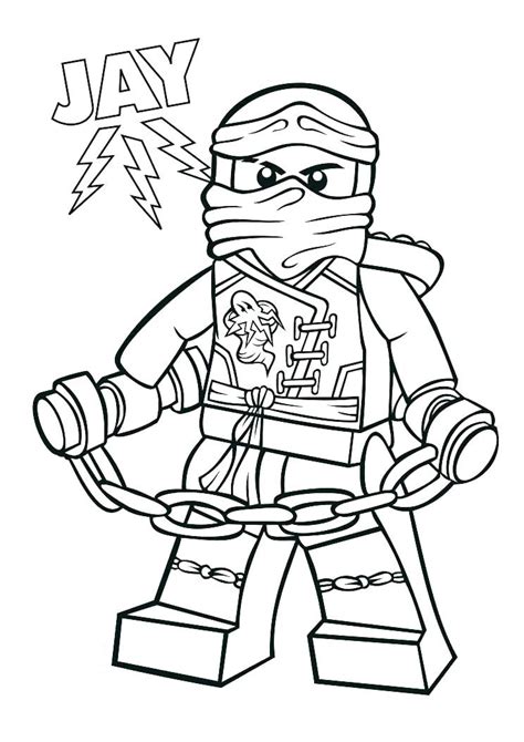 Jay Ninjago Para Colorear Imprimir E Dibujar Dibujos Colorear Com