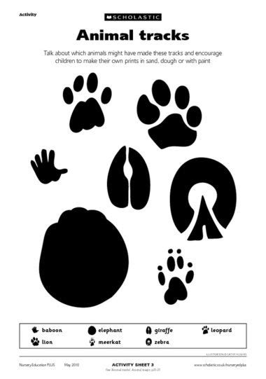 Free Animal Tracks Printable Printable Templates