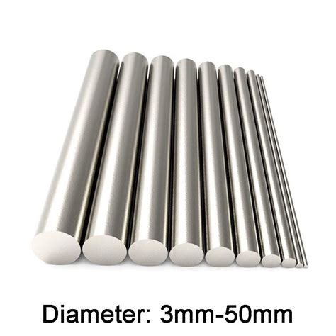 304 Stainless Steel Round Bar Rod Dia 3mm 4mm 5mm 6mm 8mm To 50mm Diy
