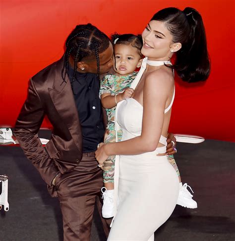 Travis Scott Holds His Kylie Jenners Daughter Stormi In New Pic
