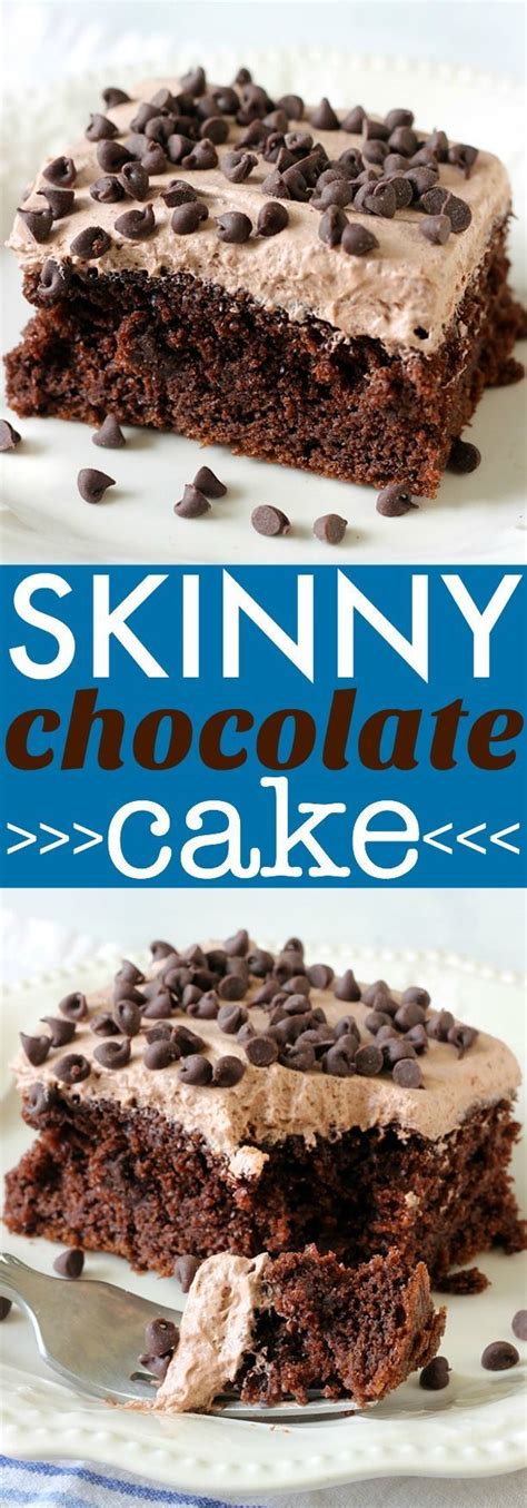 Sift flour, baking soda & salt together. Skinny Chocolate Cake Recipe | Recipe | Skinny dessert ...