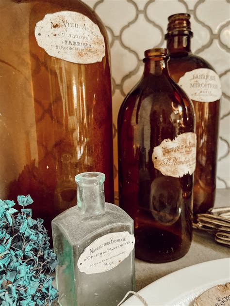 The Secret To Making Vintage Bottle Labels The Ponds Farmhouse