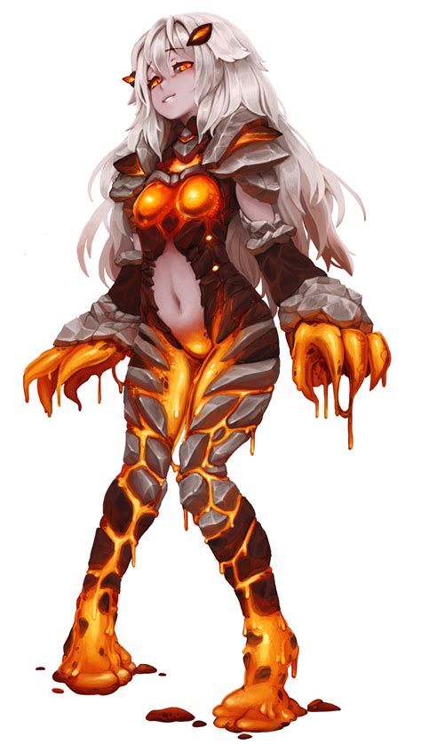 barbariank ash lava golem monster girl encyclopedia monster girl encyclopedia monster girl