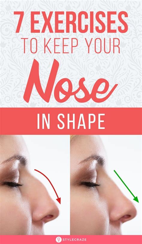 7 Unbelievable Exercises That Will Help Keep Your Nose In Shape Nose