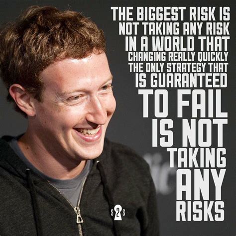 Mark Zuckerberg On Risk Financial Quotes Inspirational Quotes Bill