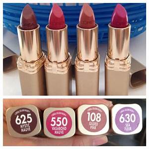 Loreal Lipsticks Shade Names Shown In Picture New Loreal Lipstick