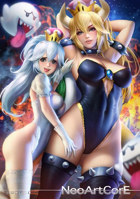 Boosette And Bowsette By Neoartcore Bowsette