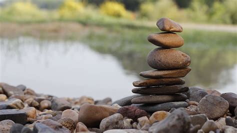 Hd Wallpaper Person Showing Brown Rocks Balancing Balance Stone Zen