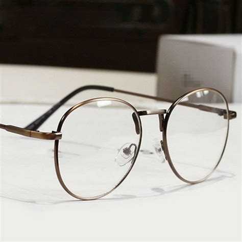 new fashion eyeglasses men designer metal round eyeglasses frame women optical computer eye
