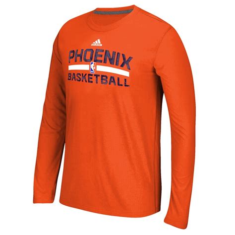 The greatest crossover event of the century. adidas Phoenix Suns Youth Orange Practice ClimaLITE Long ...