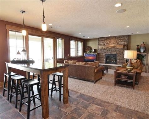 Feb 23, 2021 · your basement may be light and bright with a walkout door, or it could be a dark space with a few small, high windows. Basement Kitchen Island Bar Seating Design, Pictures ...