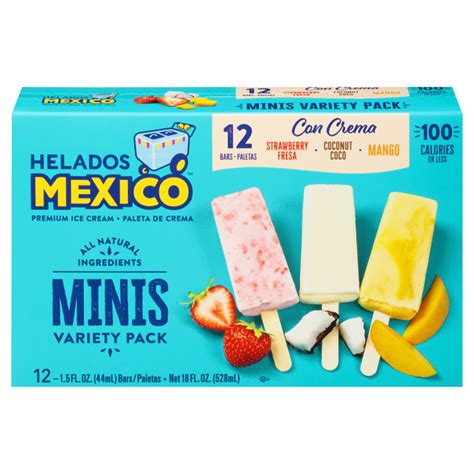Save On Helados Mexico Ice Cream Bars Minis Strawberry Mango Coconut 12 Ct Order Online