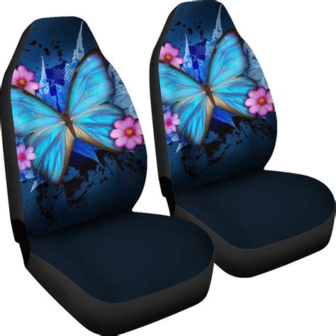 butterfly car seat covers set of 2 universal front car and etsy españa