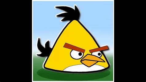 Draw Angry Bird Yellow Step By Step Youtube