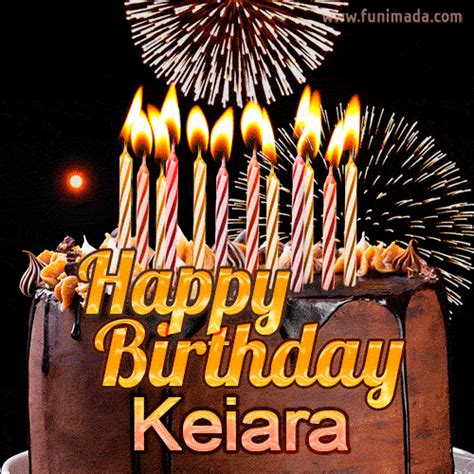 Chocolate Happy Birthday Cake For Keiara  — Download On