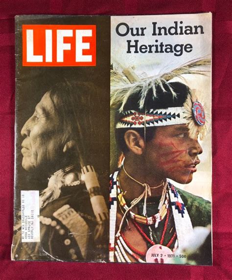 July 2 1971 Life Magazine Our Indian Heritage Cover Vintage Etsy