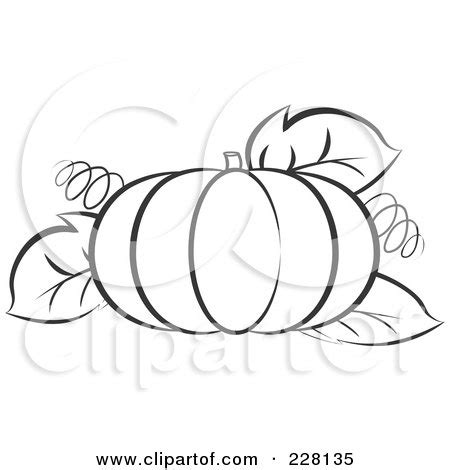 Free printable big pumpkin with a leaf coloring page in vector format, easy to print from any device and automatically fit any paper size. Royalty-Free (RF) Clipart Illustration of a Pumpkin With ...