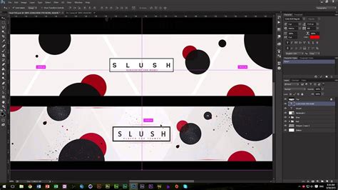 2d Circle Style Youtube Banner Tutorial Photoshop Cc Youtube