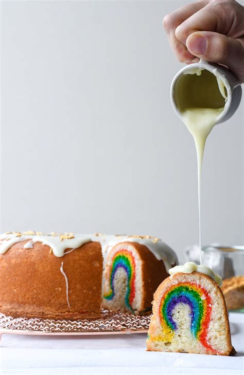 Hidden Rainbow Cake — Buttermilk Rainbow Bundt Cake Rainbow Cake